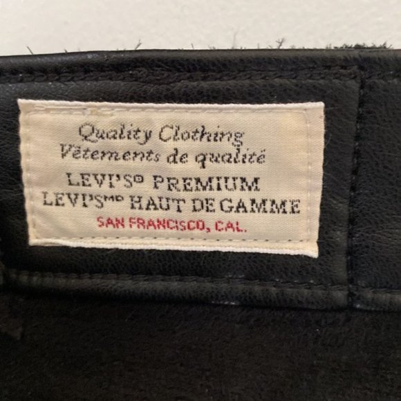 ❗️SOLD❗️Levi’s Faux Leather 720 High Rise Super Skinny Ankle Size 26 - Picture 7 of 13
